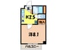 コンフォ－ル港楽 1Kの間取り