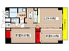 インプルーブ葵 2LDKの間取り