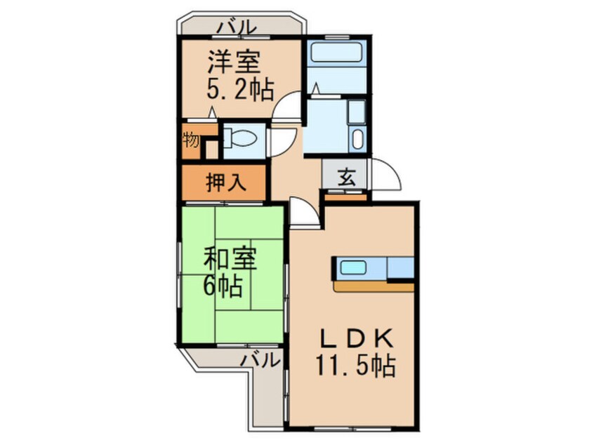 間取図 サンライズ本山