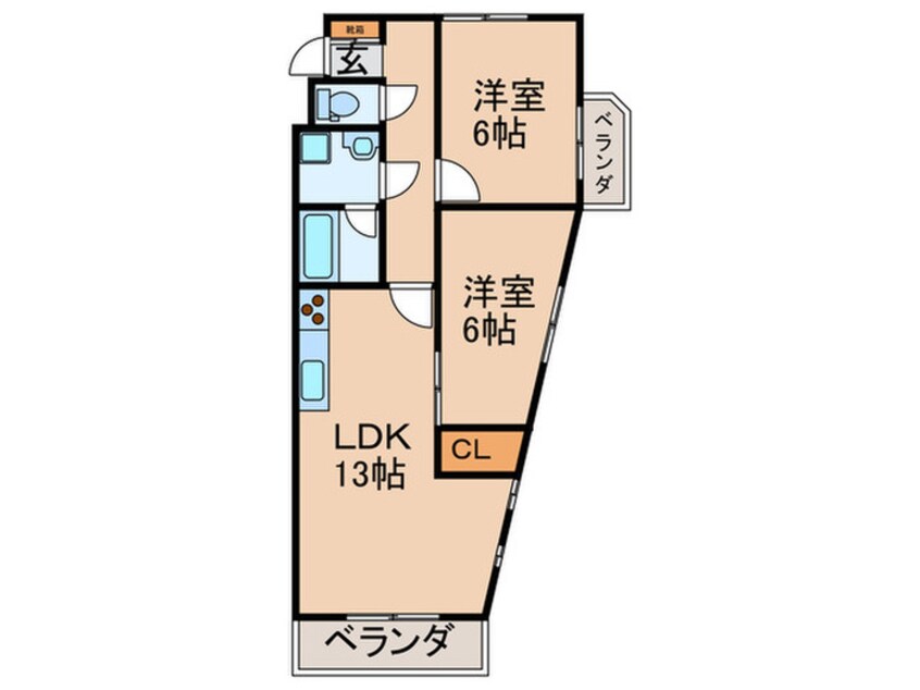 間取図 フェアモント２１