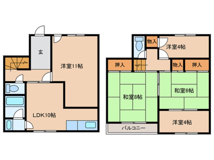 間取図 中新町１丁目戸建