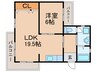 アトラスＦｕ 1LDKの間取り
