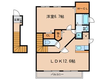 間取図 パストラルフラッツ　Ⅰ