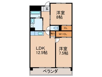 間取図 ハイライズ 鴨田