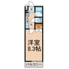 第２マンション菜の花 1Kの間取り