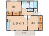 セジュ－ル池鯉鮒Ｂ 2LDKの間取り