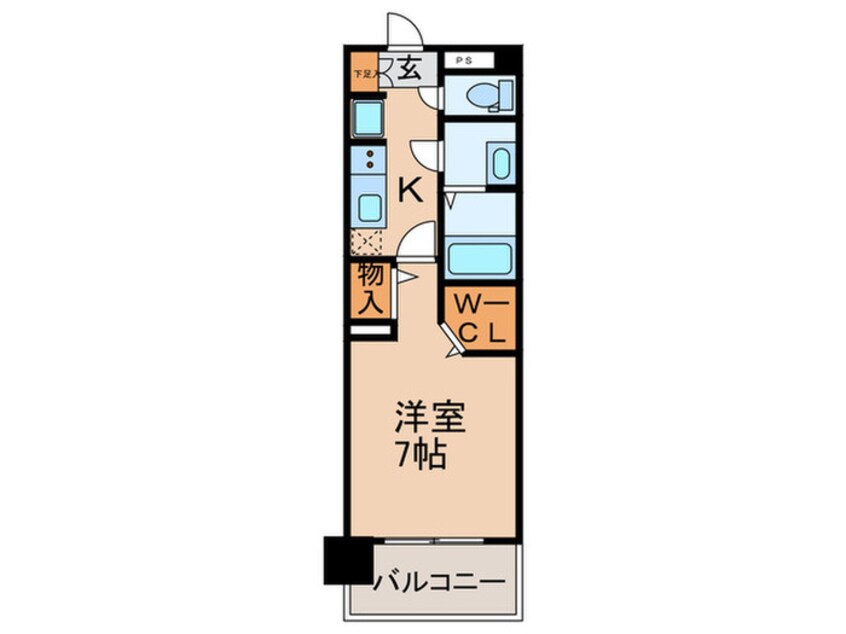 間取図 パルティール上社(707)