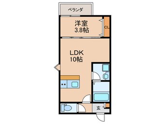 間取図 LECOCON中川Ⅱ