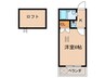 リエート的場 1Kの間取り