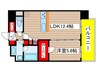 ザ・パークハビオ新栄 1LDKの間取り