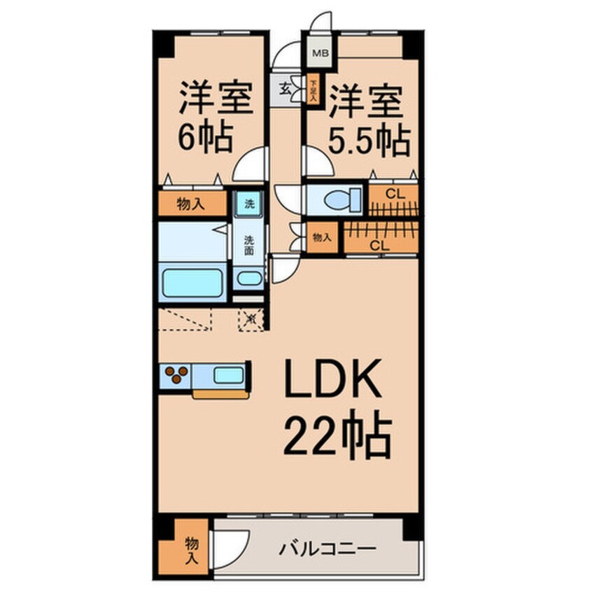 間取図 セント・アロマ
