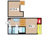セレーネ 1Kの間取り