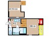 セレーネ 1Kの間取り