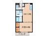 プレステ－ジ金城 1DKの間取り