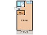 コ－ポみどり 1Rの間取り