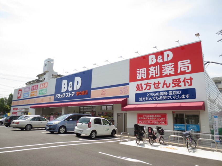 Ｂ＆Ｄドラッグストア牧の原店(ドラッグストア)まで300m アルカディア１