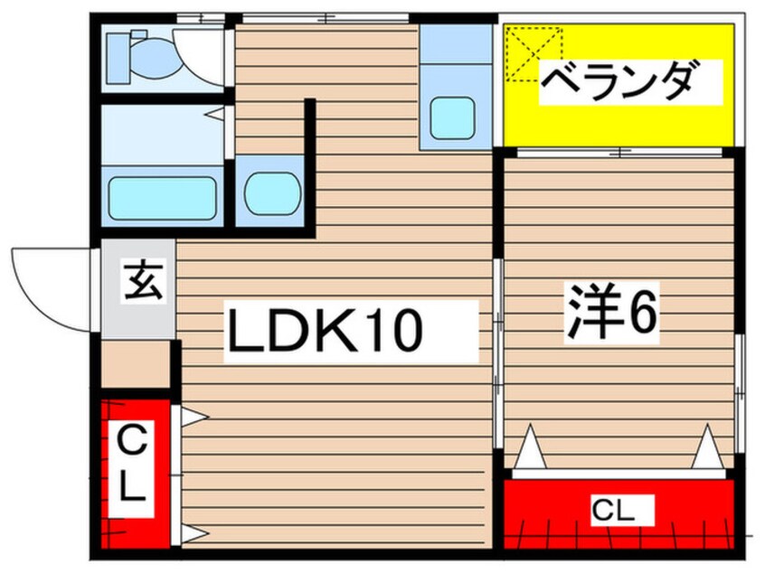 間取図 松風園ハウスＡ棟（７０５）