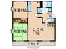 センチュリーコート宝が丘 2LDKの間取り