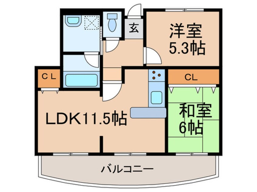 間取図 センチュリーコート宝が丘