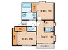 ラウレール 2LDKの間取り