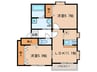ラウレール 2LDKの間取り