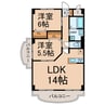 アヴァンセ・Ｍ 2LDKの間取り