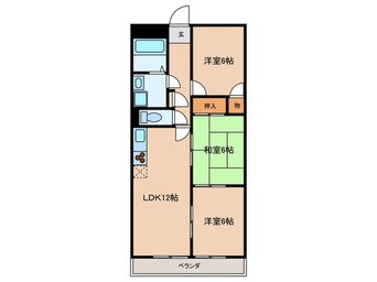 間取図 ピアレス高畑