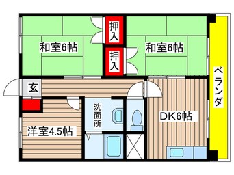 間取図 山源ビル