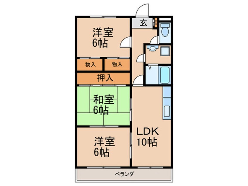 間取図 ファミール　鈴木