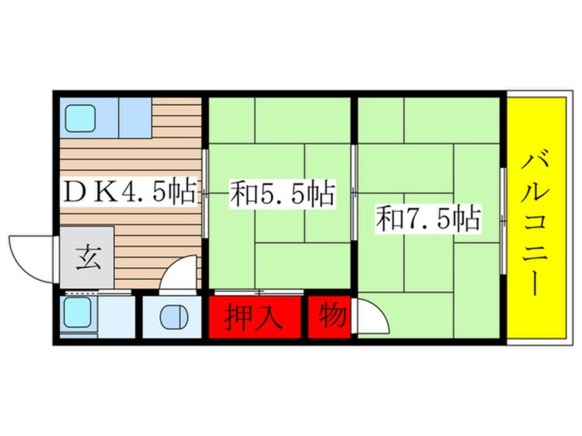 間取図 コ－ポ伊藤