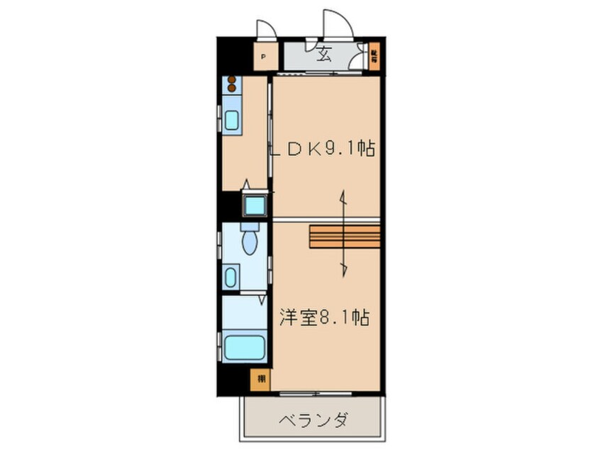 間取図 ピ－コック・スタ－