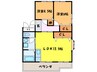 マンション桜台 2LDKの間取り