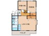 マンション桜台 2LDKの間取り