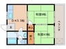 コ－ポ上野 2DKの間取り
