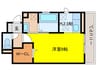 DUAL本町　B棟 1Kの間取り