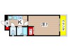 セントラルハイツ　カシノ 1Kの間取り