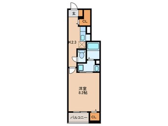 間取図 グランドール花の木　ウエスト