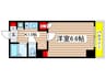 パルティール鶴舞（802） 1Kの間取り