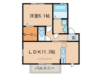 間取図 クレール・ヴィラージュⅢ