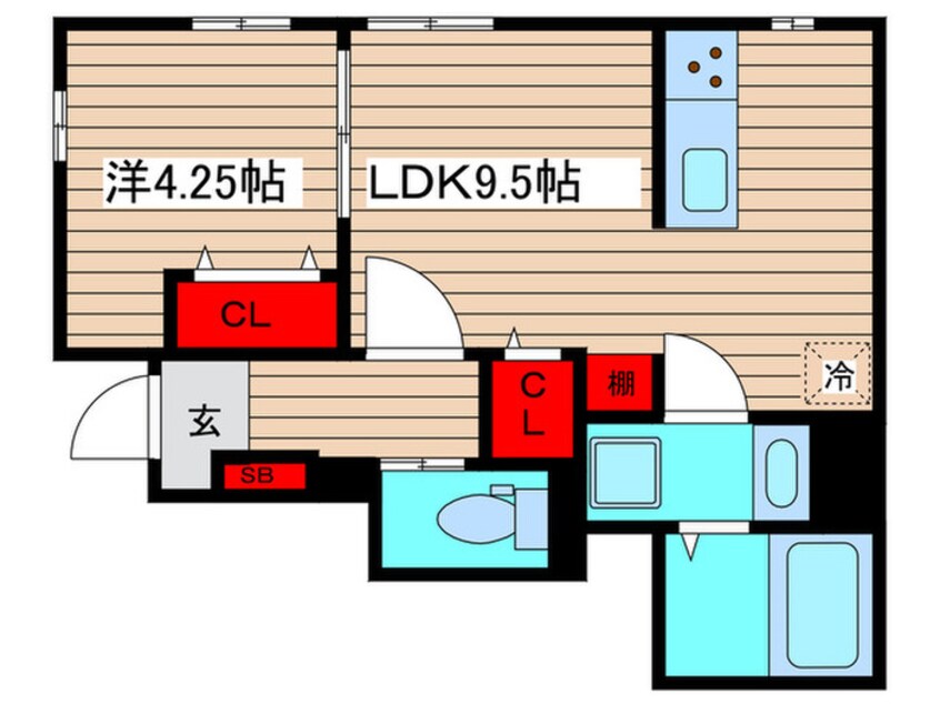 間取図 リーブルファイン源兵衛町