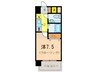 CITY SPIRE 名駅南 1Kの間取り