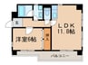 Residence　Tsuda 1LDKの間取り