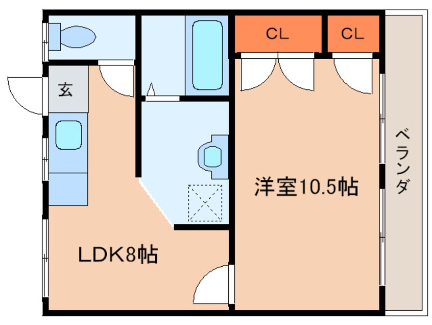 間取図 コ－ポ小幡２