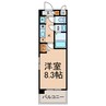 秀明館 1Kの間取り