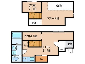 間取図 Raffine賑町