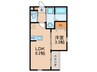 クレリア花池町 1LDKの間取り