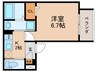 仮)robot　home　近鉄八田 1Kの間取り