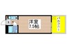 ベルドミール 1Kの間取り