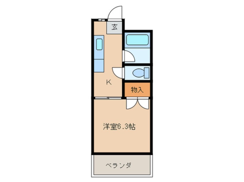 間取図 コーポ山の田