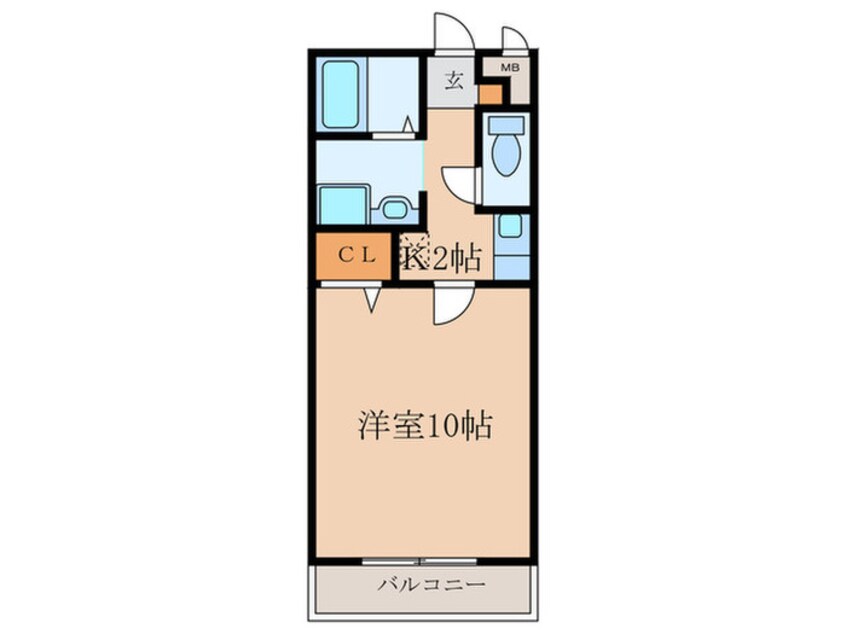 間取図 アンプル－ル　ブワ　シャト－